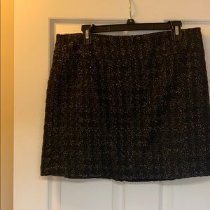 Will Smith black with gold threading mini skirt